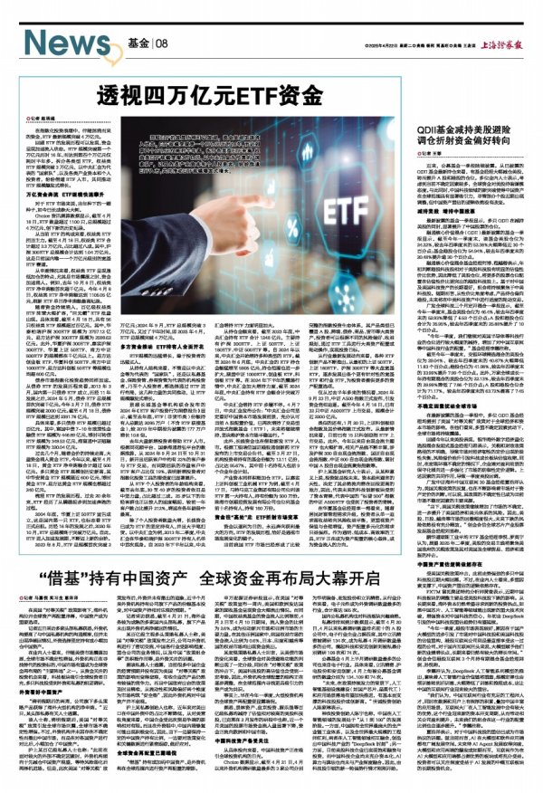 旺源配资 QDII基金减持美股避险 调仓折射资金偏好转向